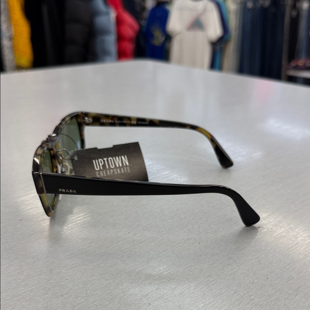 Prada Black and Green Sunglasses - Picture 2 of 7